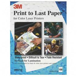3M VISUAL SYSTEMS DIVISION 3M Print to Last Paper - Letter - 8.5 x 11 - 32lb - 100 x Sheet (78-6969-9647-5)