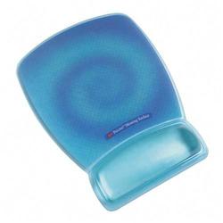 3M VISUAL SYSTEMS DIVISION 3M Swirl Smaller Precise Mousing Surface with Gel Wrist Rest - Blue