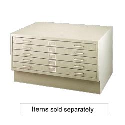 Safco Products 5 Drawer Flat File, 40-3/8 x29-3/8 x16-1/2 , Tropic Sand (SAF4994TS)