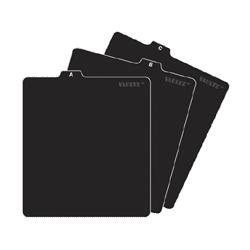 Idea Stream A-Z CD File Folder Guides, 5-1/2w x 5-3/4h, Black (IDEVZ01176)