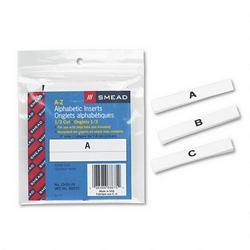 Smead Manufacturing Co. A-Z Inserts for Hanging File Folder Tabs, 1/3 Cut, 25/Pack (SMD68675)