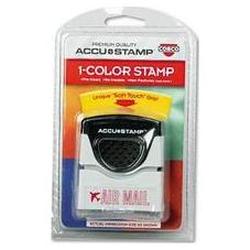 Consolidated Stamp ACCUSTAMP® Pre-Inked One-Color AIR MAIL Stamp, 1/2 x 1-5/8, Red (COS032900)