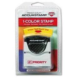 Consolidated Stamp ACCUSTAMP® Pre-Inked One-Color PRIORITY Stamp, 1/2 x 1-5/8, Red (COS032924)