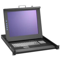 CTX AIS LDS320D-8P Rackmount LCD Console Drawer - 8 Computer(s) - 17 Active Matrix TFT Color LCD - 8 x mini-DIN (PS/2) Keyboard, 8 x mini-DIN (PS/2) Mouse, 8 x D-S