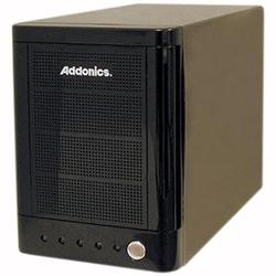 ADDONICS Addonics MST4IDEU2-B Mini Storage Tower Enclosure - Storage Enclosure - 4 x 3.5 - 1/3H Front Accessible - Black