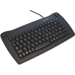 ADESSO Adesso ACK-5010PB Mini Keyboard - PS/2 - QWERTY - 89 Keys - Black