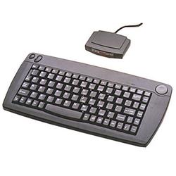 ADESSO Adesso Mini Keyboard ACK-571PB - PS/2, PS/2 - QWERTY - 89 Keys - Black
