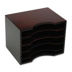Safco Products Adjustable-Shelf Solid Wood Stackable Sorter, Letter Size, Mahogany (SAF3626MH)