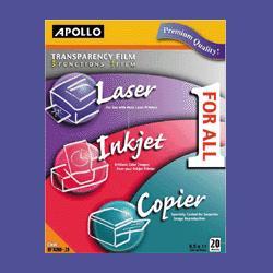 Apollo/Acco Brands Inc. All-Purpose Transparency Film, 8-1/2 x11 , 50/BX (APOUF1000)
