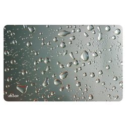 Allsop Widescreen Raindrop Mouse Pad - Silver