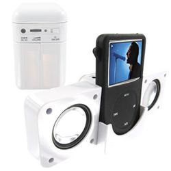 Wireless Emporium, Inc. Amplified Portable Speakers for iPod Nano/Mini/Photo/Video (WHITE)