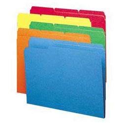 Smead Manufacturing Co. Antimicrobial Colored File Folders, Letter, 1/3, Assorted Colors, 100/Box (SMD10349)
