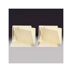 Smead Manufacturing Co. Antimicrobial End Tab 2-Fastener Folders, 3/4 Exp., 14-pt. Manila, Ltr., 50/Box (SMD34216)
