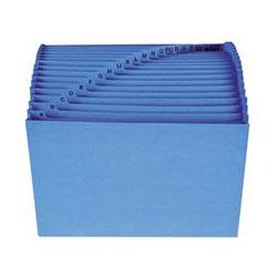 Smead Manufacturing Co. Antimicrobial Expanding File Pocket, Letter, 21 pockets, A-Z, Blue (SMD70727)