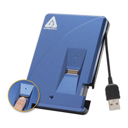 APRICORN MASS STORAGE Apricorn BIO 160GB Portable Hard Drive - Biometrically secure/128-bit AES Hardware Encrypted Portable Hard Drive