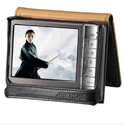 ARCHOS TECHNOLOGY Archos Stand Case for Digital Media Player - Book Fold - Leather - Black