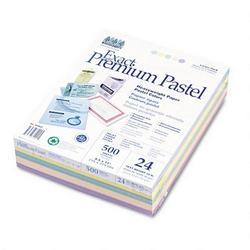 Wausau Papers Assortment 1 Exact® Premium Pastel Color Paper, 8-1/2 x 11, 24-lb, 500 Sheets/Rm (WAU60902)