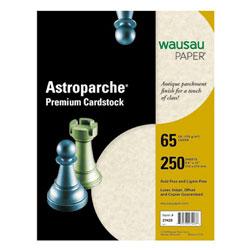 Wausau Papers Astroparche® Cover Stock, 8-1/2 x 11, Blue, 250 Sheets/Pack (WAU27448)