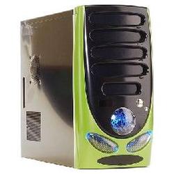 Athenatech A604BN Chassis - Mid-tower - Black, Green