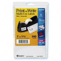 Avery-Dennison Avery Dennison Handwritten Removable ID Labels - Removable/ Pack - White