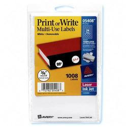 Avery-Dennison Avery Dennison Handwritten Removable ID Labels0.75 Length - Removable/ Pack - White