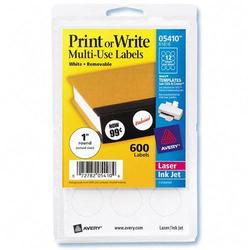 Avery-Dennison Avery Dennison Handwritten Removable ID Labels1 Length - Removable/ Pack - White