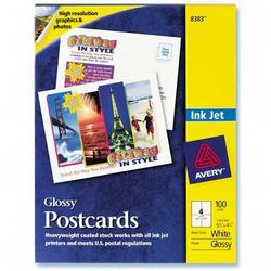 Avery-Dennison Avery Dennison Ink Jet Postcards - 4.25 x 5.5 - Glossy - 100 x Card