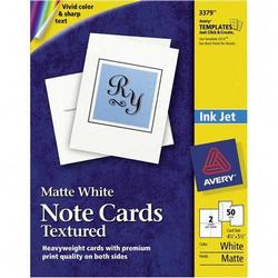 Avery-Dennison Avery Dennison Matte Confetti Textured Card - 4.25 x 5.5 - Matte - 25, 50 x Card, 50 x Envelope - White