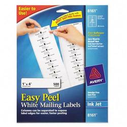 AVERY Avery Dennison White Mailing Labels - 1 Width x 4 Length - Permanent/ Box - White