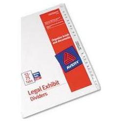 Avery-Dennison Avery® Style Legal Side Tab Dividers, Tab Titles 51-75, 11 x 8-1/2, 26/Set (AVE11396)