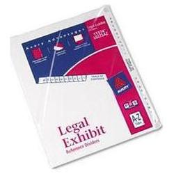 Avery-Dennison Avery® Style Legal Side Tab Dividers, Tab Titles A-Z, 11 x 8-1/2, 27/Set (AVE11374)