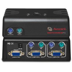 AVOCENT HUNTSVILLE CORP. Avocent SwitchView Multimedia Desktop 2-port KVM Switch - 2 x 1 - 1 x mini-DIN (PS/2) Keyboard, 1 x mini-DIN (PS/2) Mouse, 1 x HD-15 Video, 2 x Type A USB