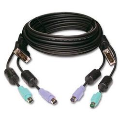 AVOCENT HUNTSVILLE CORP. Avocent SwitchView Single-Link KVM Cable - 6ft - 2 x mini-DIN (PS/2), 1 x DVI-I, 2 x mini-DIN (PS/2), 1 x DVI-I - Cable