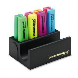 Stabilio/Avery-Dennison BOSS® Eight-Color Desk Set, Assorted Colors (SWS48508)