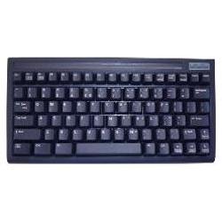 BTC 5100C Mini Compact Space Saving Keyboard - Black Color PS/2