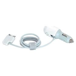 Belkin Auto Charger for iPod With Dock Connector (White)