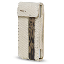 Belkin Canvas Flip Case for iPod nano 2G - Canvas - Brown, Taupe