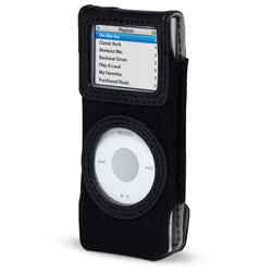 Belkin Canvas Holster Case for iPod nano - Slide Insert - Canvas - Black