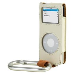 Belkin Carabiner Case for iPod nano - Slide Insert - Leather - Tan, Brown