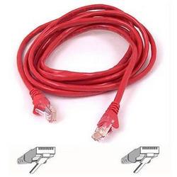 BELKIN COMPONENTS Belkin Cat. 5E UTP Patch Cable - 1 x RJ-45 - 1 x RJ-45 - 25ft - Red (A3X126-25-RED)