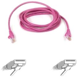 BELKIN CABLES Belkin Cat. 5E UTP Patch Cable - 3ft - 1 x RJ-45, 1 x RJ-45 - Patch Cable - Snagless, Molded - Pink