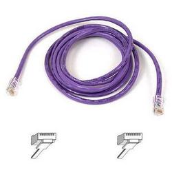 BELKIN COMPONENTS Belkin Cat5e Patch Cable - 1 x RJ-45 Network - 1 x RJ-45 Network - 50ft - Purple (A3L791-50-PUR-S)