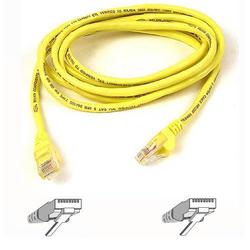BELKIN COMPONENTS Belkin Cat5e Patch Cable - 1 x RJ-45 Network - 1 x RJ-45 Network - 50ft - Yellow (A3L791-50-YLW-S)