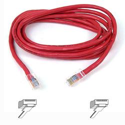 BELKIN COMPONENTS Belkin Cat5e Patch Cable - 1 x RJ-45 Network - 1 x RJ-45 Network - 6ft - Red (A3L791-06-RED)