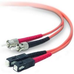 BELKIN COMPONENTS Belkin Fiber Optic Duplex Patch Cable - 2 x ST - 2 x SC - 32.81ft - Orange
