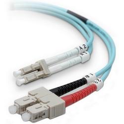 BELKIN COMPONENTS Belkin Fiber Optic Patch Cable - 2 x LC - 2 x SC - 3.28ft - Aqua