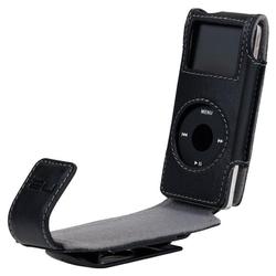 Belkin Flip Case for iPod nano - Clam Shell - Leather - Black