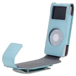 Belkin Flip Case for iPod nano - Clam Shell - Leather - Blue