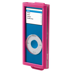 Belkin Flip-Top Sleeve for iPod Nano - Book Fold - Silicon - Pink