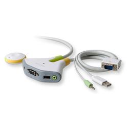BELKIN COMPONENTS Belkin Flip Wireless 2 Port KVM Switch w/Remote USB with Audio- F1DG102W